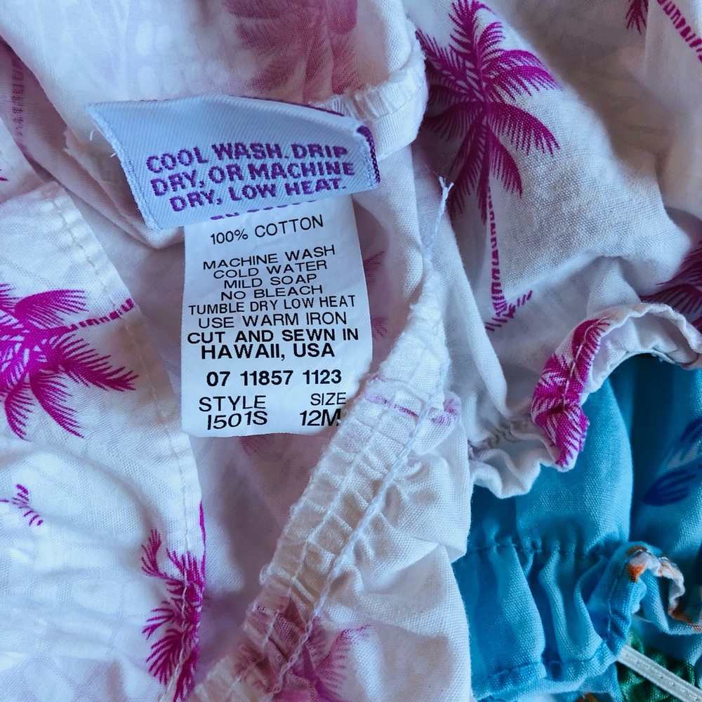 EUC 🌺 RJC Made In Hawaii Baby Summer Outfits Sz 6-9 Months, Tank Tops & Shorts - Picture 5 of 8